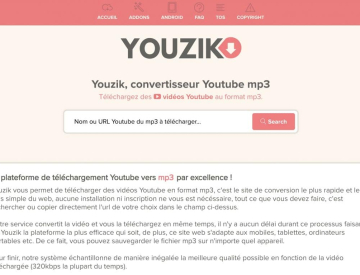 Youzik : le meilleur convertisseur YouTube en MP3